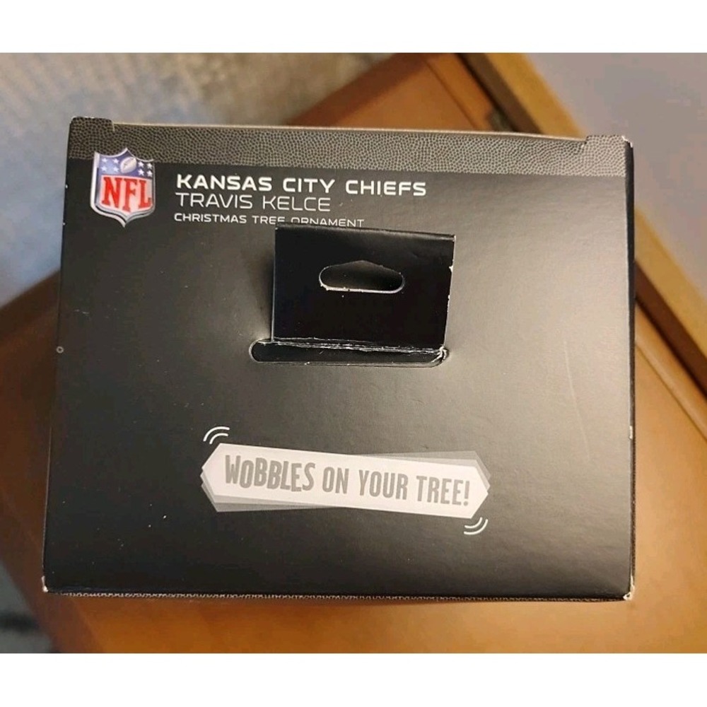 NEW Hallmark Wobbles Ornament Travis Kelce #87 Kansas City Chiefs NFLPA - Picture 7 of 12